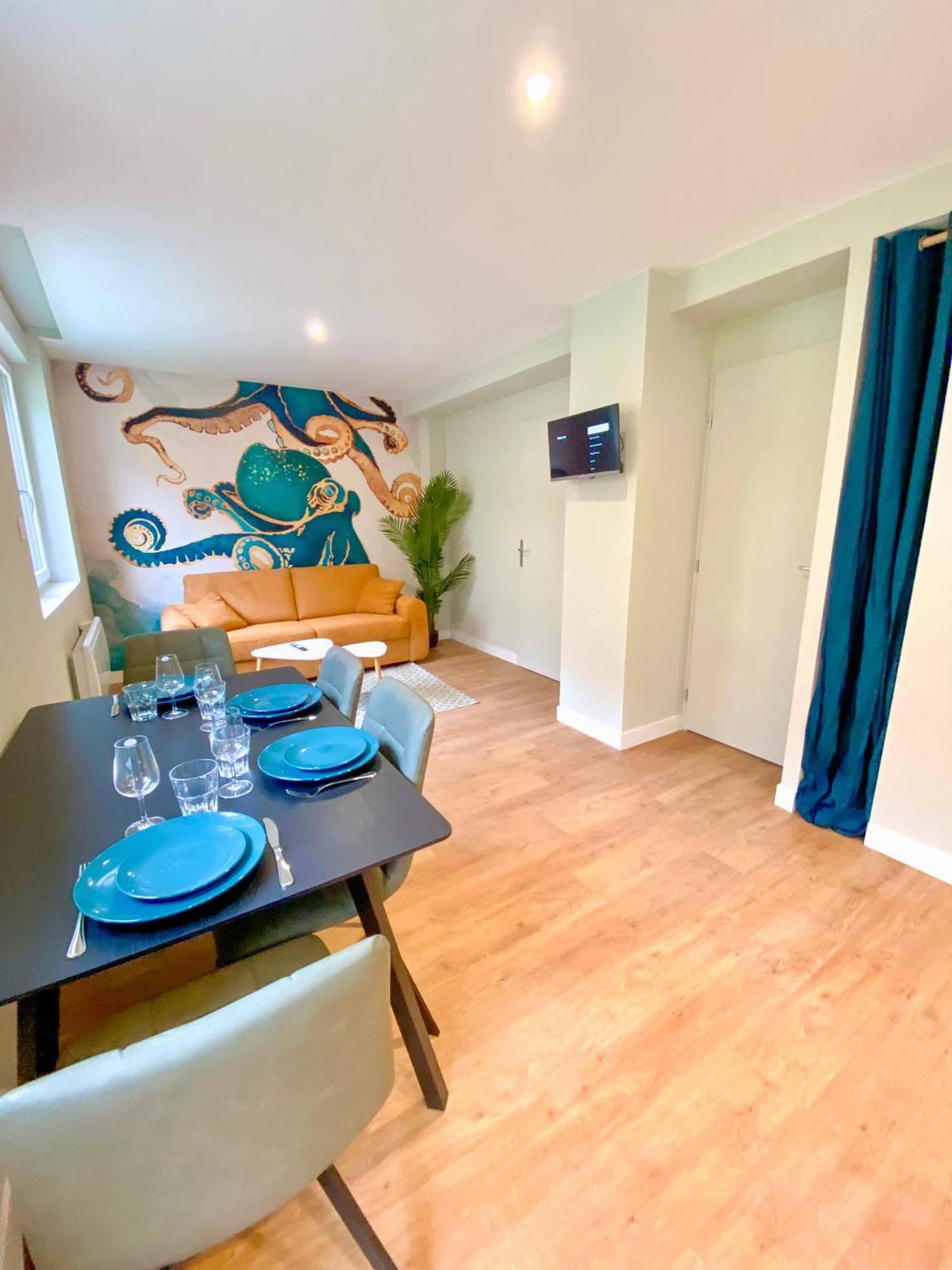 L'Octopus - Appartement 2 Adultes 2 Enfants Jardin, Proche Centre Et Plage Льо Портел Екстериор снимка